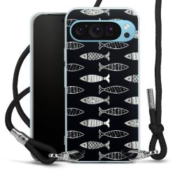 New Carry Case Transparent Stoff schwarz/silber