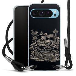 Carry Case Stoff schwarz/silber