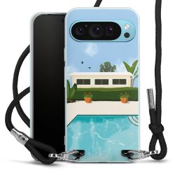 New Carry Case Transparent Stoff schwarz/silber