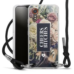 Carry Case Transparent Fabric black/silver