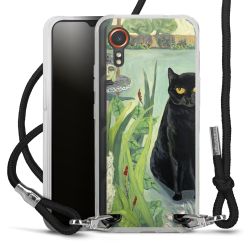 New Carry Case Transparent Stoff schwarz/silber