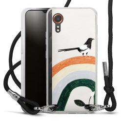 New Carry Case Transparent Stoff schwarz/silber