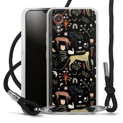 New Carry Case Transparent Stoff schwarz/silber