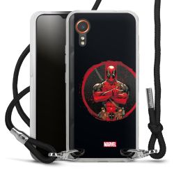 New Carry Case Transparent Stoff schwarz/silber