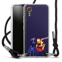 New Carry Case Transparent Stoff schwarz/silber