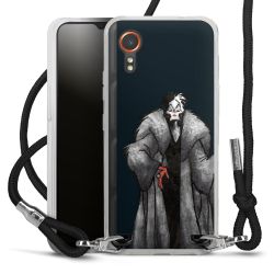 New Carry Case Transparent Stoff schwarz/silber