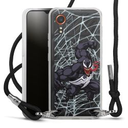 New Carry Case Transparent Stoff schwarz/silber