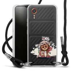 New Carry Case Transparent Stoff schwarz/silber