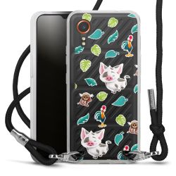 New Carry Case Transparent Stoff schwarz/silber