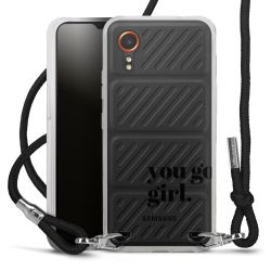 New Carry Case Transparent Stoff schwarz/silber