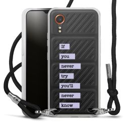 New Carry Case Transparent Stoff schwarz/silber