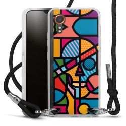 New Carry Case Transparent Stoff schwarz/silber