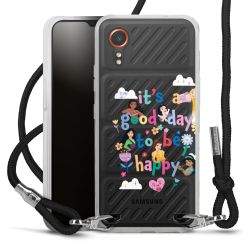 New Carry Case Transparent Stoff schwarz/silber