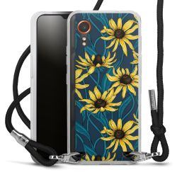 New Carry Case Transparent Stoff schwarz/silber