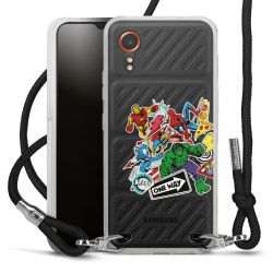 New Carry Case Transparent Stoff schwarz/silber