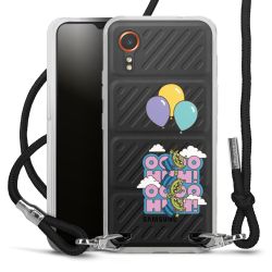 New Carry Case Transparent Stoff schwarz/silber