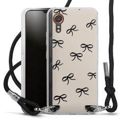 New Carry Case Transparent Stoff schwarz/silber