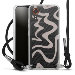 New Carry Case Transparent Stoff schwarz/silber