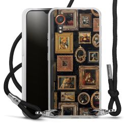 New Carry Case Transparent Stoff schwarz/silber