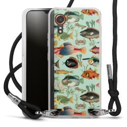 New Carry Case Transparent Stoff schwarz/silber