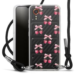 New Carry Case Transparent Stoff schwarz/silber