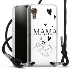 New Carry Case Transparent Stoff schwarz/silber