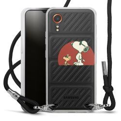 New Carry Case Transparent Stoff schwarz/silber