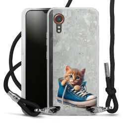 New Carry Case Transparent Stoff schwarz/silber