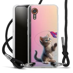 New Carry Case Transparent Stoff schwarz/silber