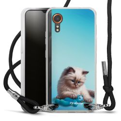 New Carry Case Transparent Stoff schwarz/silber