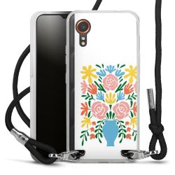 New Carry Case Transparent Stoff schwarz/silber