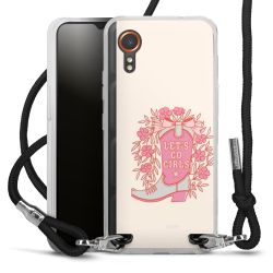 New Carry Case Transparent Stoff schwarz/silber