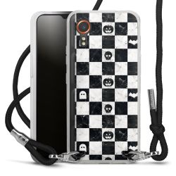 New Carry Case Transparent Stoff schwarz/silber