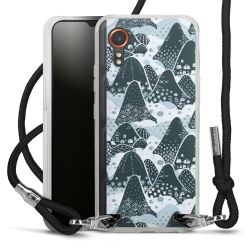 New Carry Case Transparent Stoff schwarz/silber