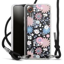 New Carry Case Transparent Stoff schwarz/silber