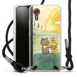 New Carry Case Transparent Stoff schwarz/silber