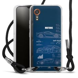 New Carry Case Transparent Stoff schwarz/silber