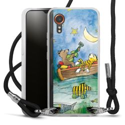 New Carry Case Transparent Stoff schwarz/silber