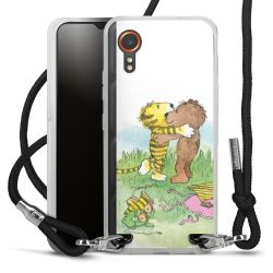 New Carry Case Transparent Stoff schwarz/silber