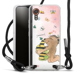 New Carry Case Transparent Stoff schwarz/silber