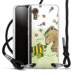 New Carry Case Transparent Stoff schwarz/silber