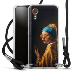 New Carry Case Transparent Stoff schwarz/silber