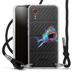 New Carry Case Transparent Stoff schwarz/silber