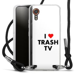 New Carry Case Transparent Stoff schwarz/silber