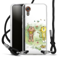 New Carry Case Transparent Stoff schwarz/silber