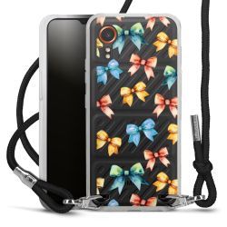 New Carry Case Transparent Stoff schwarz/silber