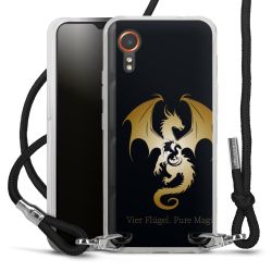 New Carry Case Transparent Stoff schwarz/silber