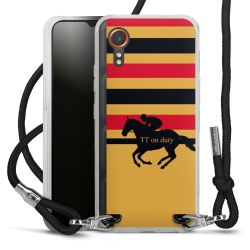 New Carry Case Transparent Stoff schwarz/silber