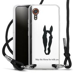 New Carry Case Transparent Stoff schwarz/silber