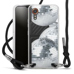 New Carry Case Transparent Stoff schwarz/silber